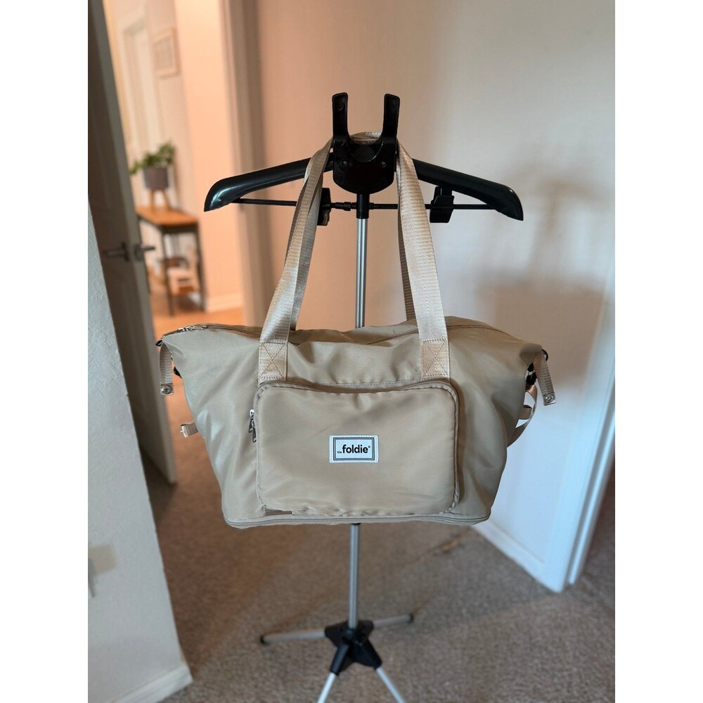 The Foldie Original Travel Bag in Beige